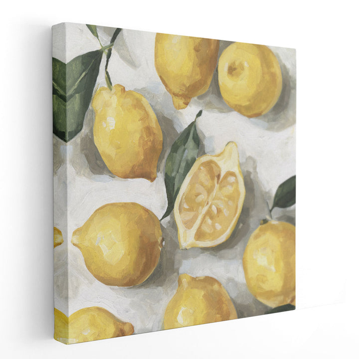 Fresh Lemons I - Canvas Print Wall Art