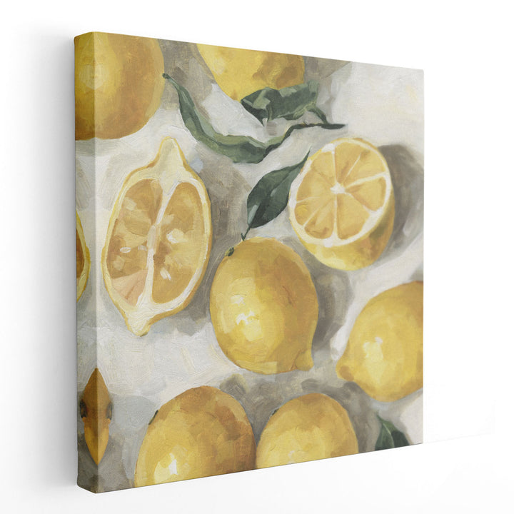 Fresh Lemons II - Canvas Print Wall Art