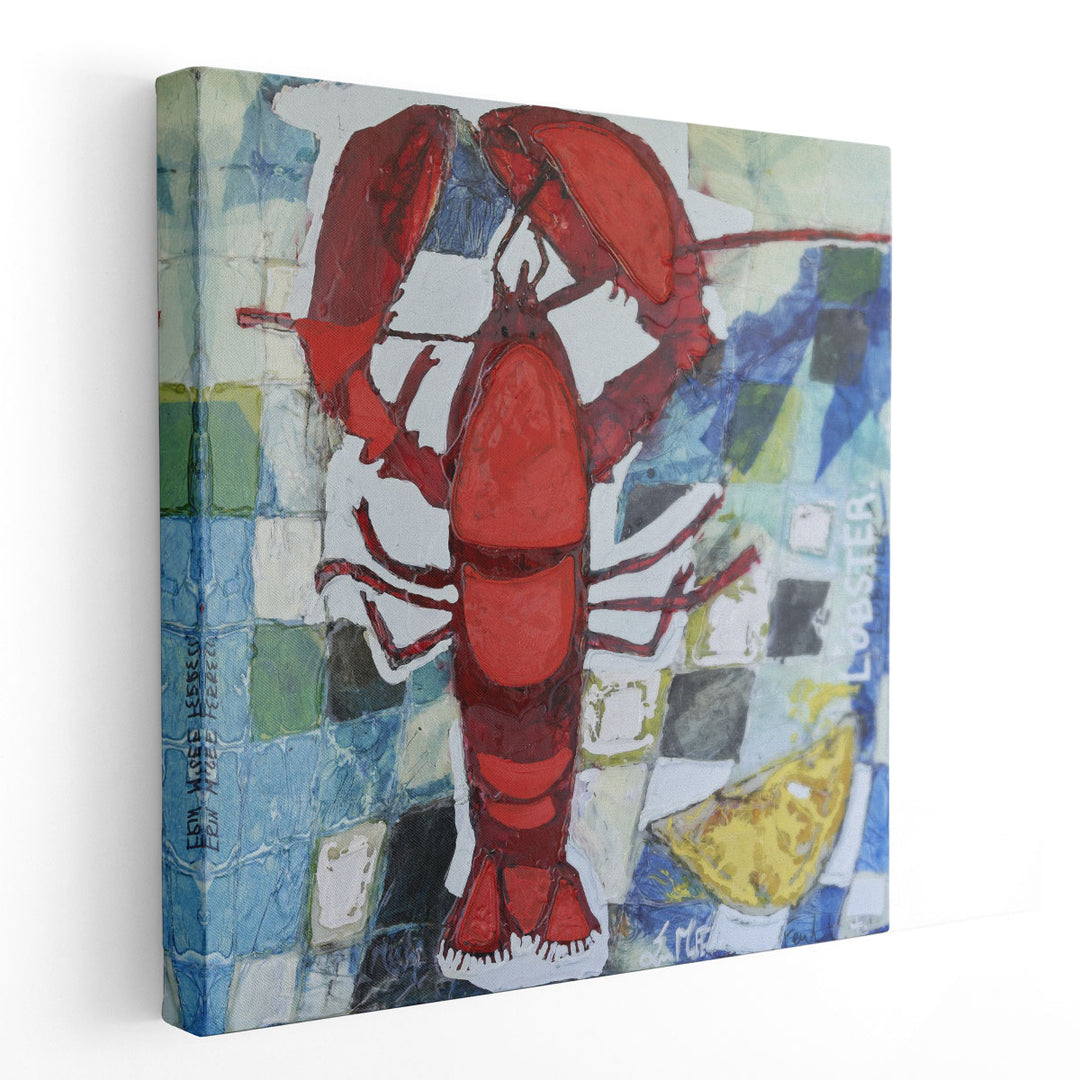 Brilliant Maine Lobster IV - Canvas Print Wall Art