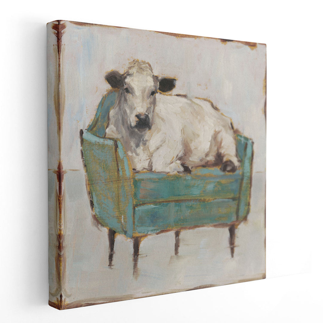 Moo-ving In I - Canvas Print Wall Art