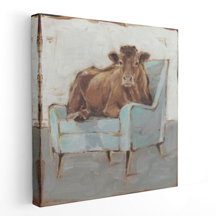 Moo-ving In IV - Canvas Print Wall Art