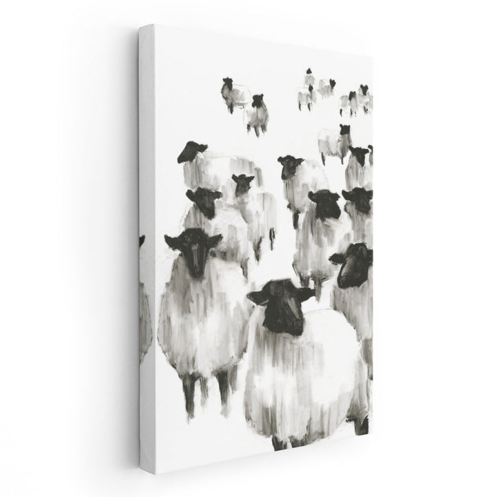 Counting Sheep I - Canvas Print Wall Art