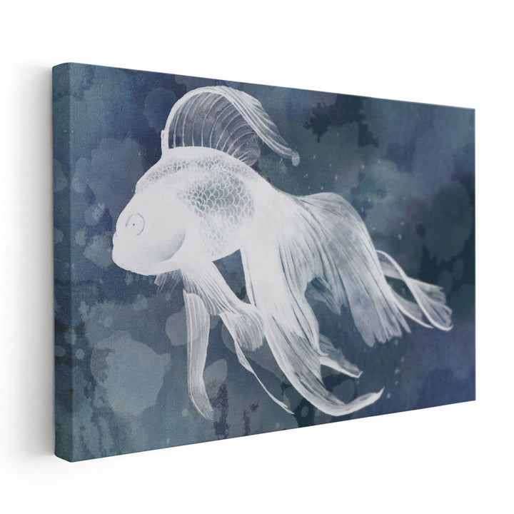 Indigo Fish I - Canvas Print Wall Art