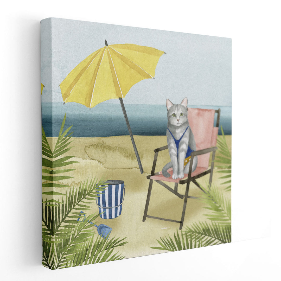 Coastal Kitties II - Canvas Print Wall Art