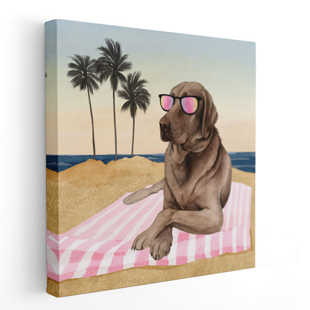 Sun Lovin Pups I - Canvas Print Wall Art