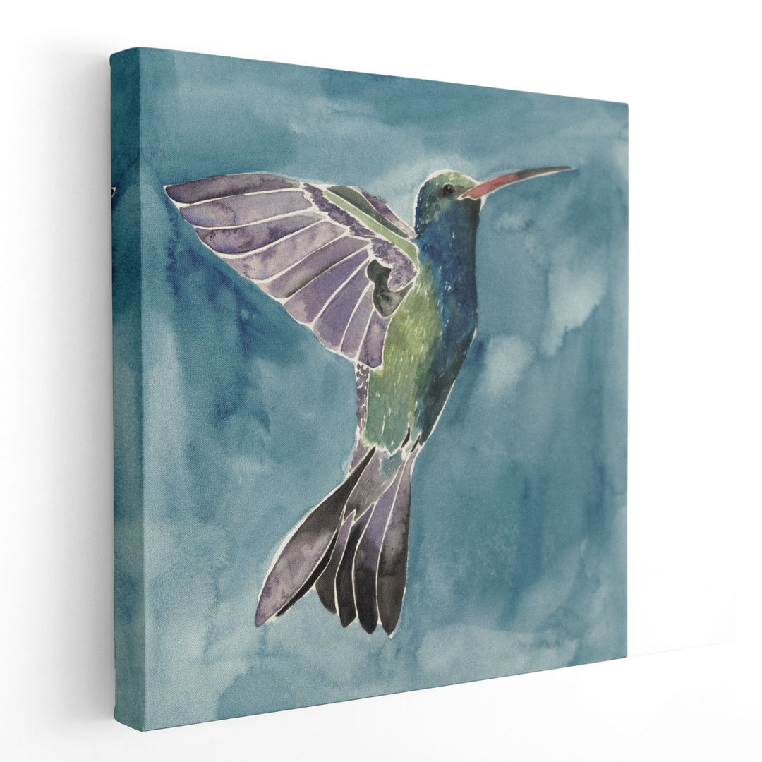 Watercolor Hummingbird I - Canvas Print Wall Art