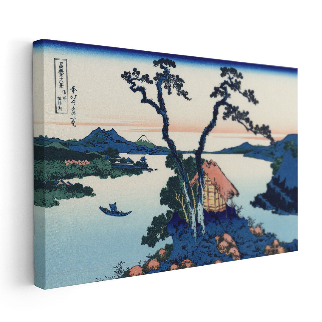 Lake Suwa In The Shinano Province, 1830 - Canvas Print Wall Art