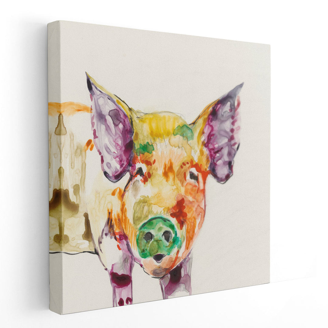 Hi Fi Farm Animals III - Canvas Print Wall Art