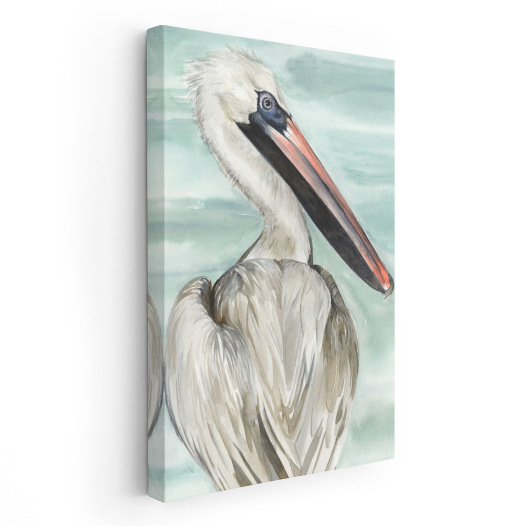 Turquoise Pelican I - Canvas Print Wall Art