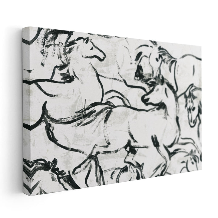 Horses Run II - Canvas Print Wall Art