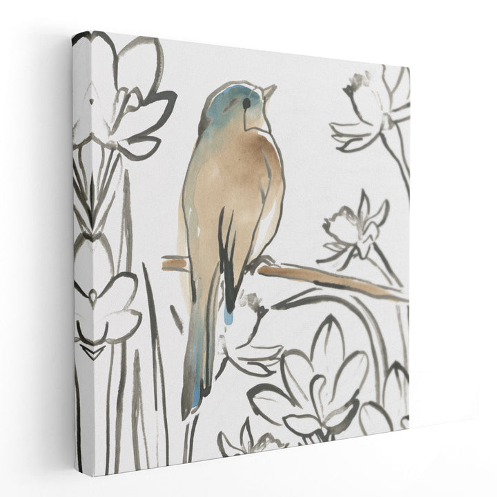 Songbird Meadow III - Canvas Print Wall Art