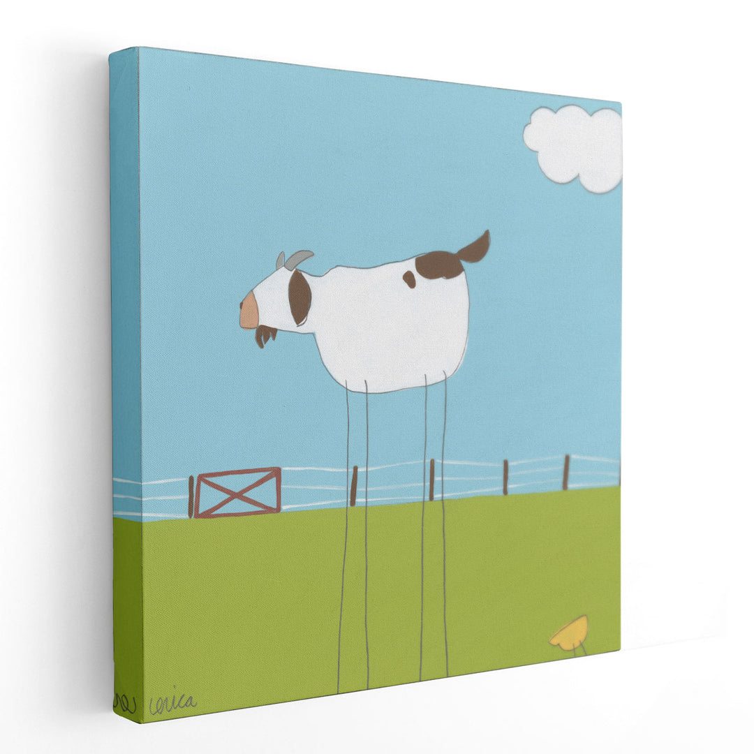 Stick-leg Goat II - Canvas Print Wall Art