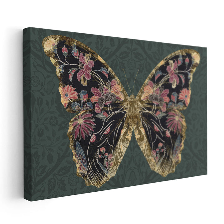 Floral Butterfly Wings I - Canvas Print Wall Art