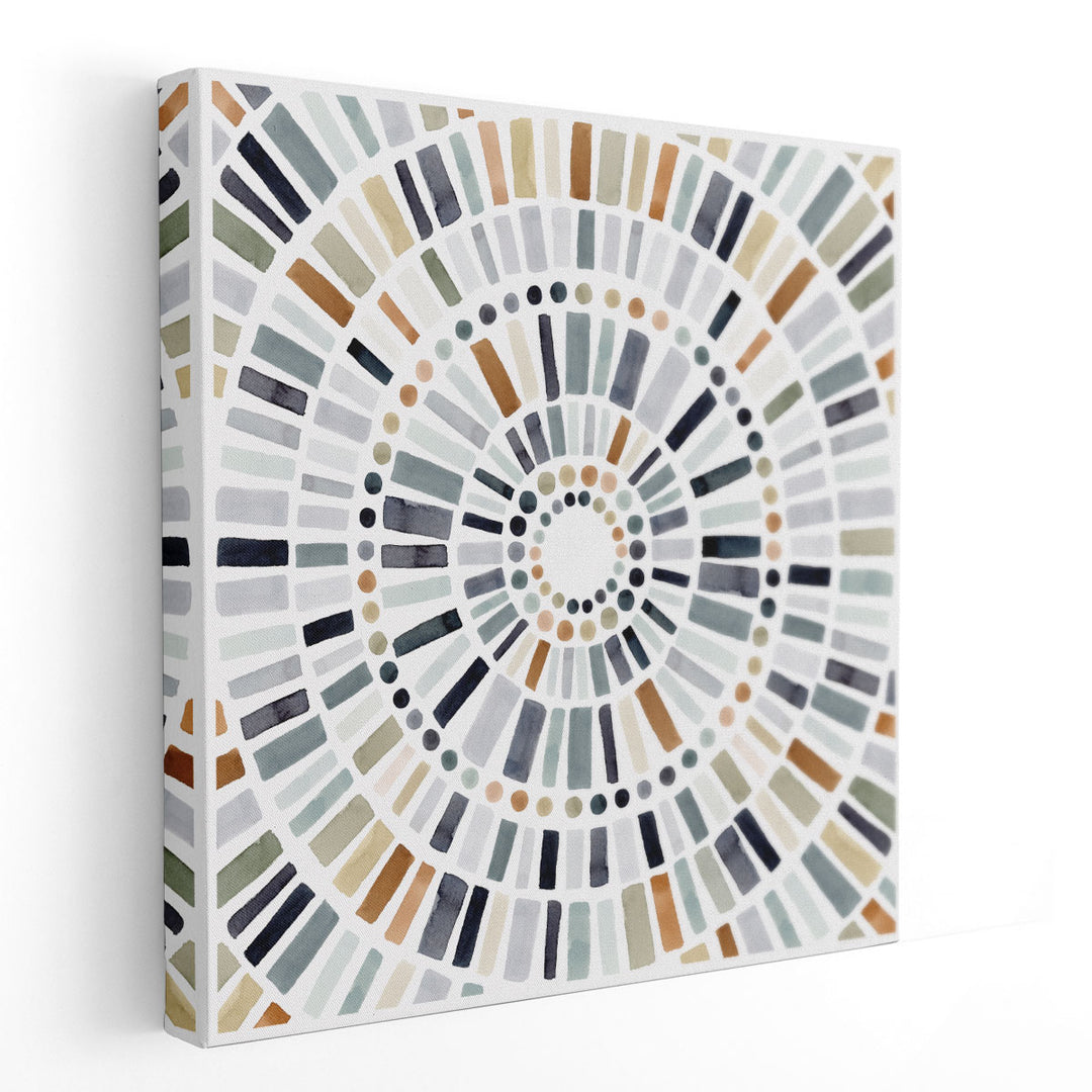 Concentric Tones I - Canvas Print Wall Art