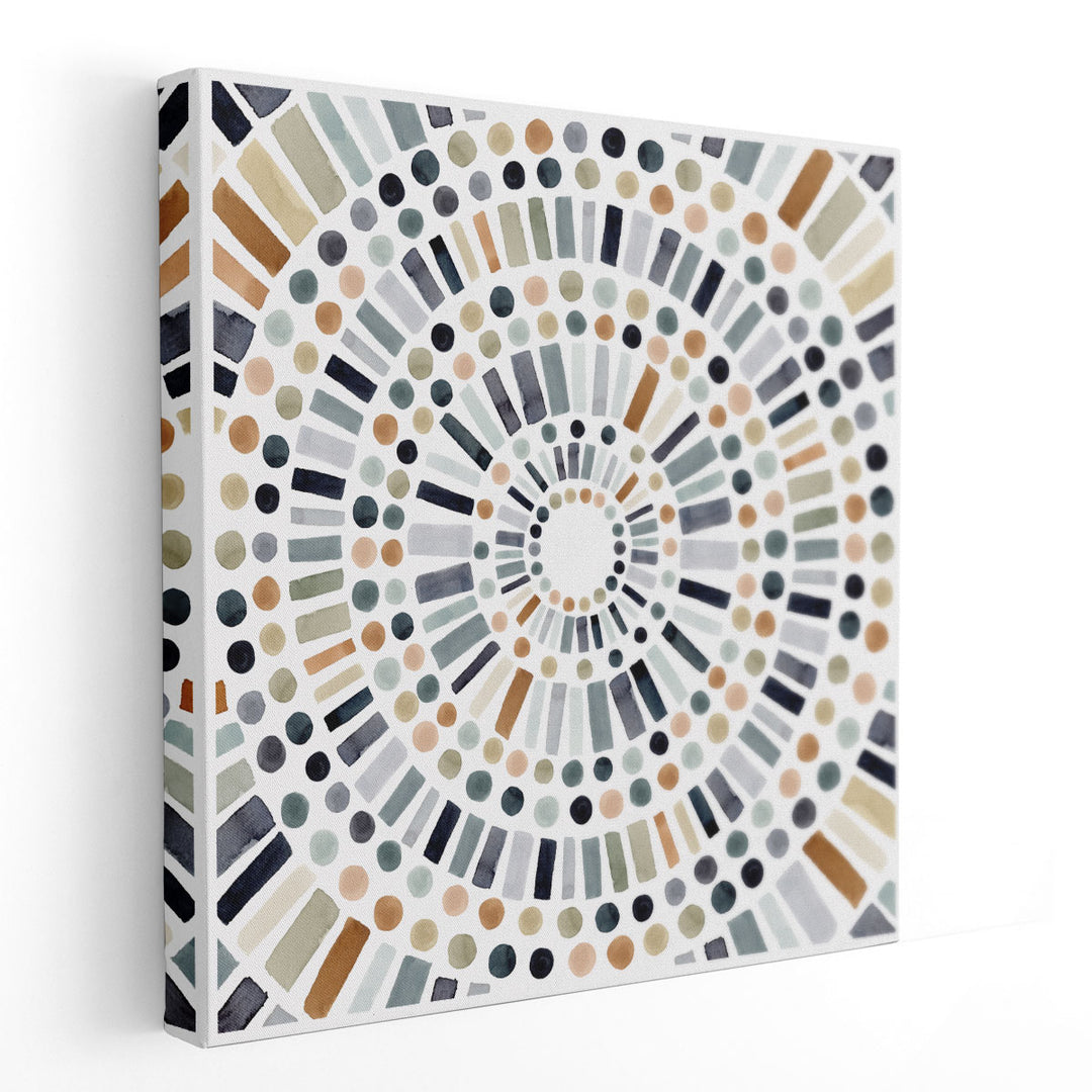 Concentric Tones II - Canvas Print Wall Art