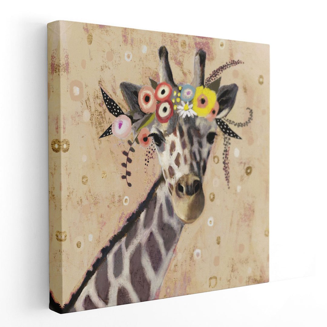 Klimt Giraffe II - Canvas Print Wall Art