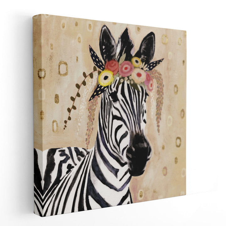 Klimt Zebra I - Canvas Print Wall Art