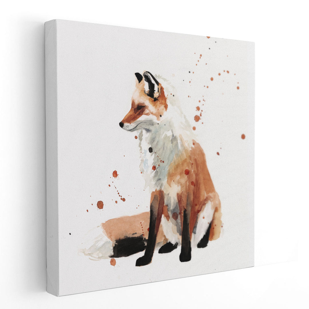 Watercolor Fox I - Canvas Print Wall Art