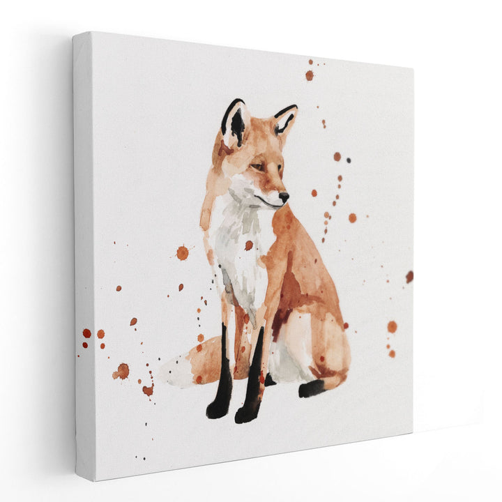 Watercolor Fox II - Canvas Print Wall Art