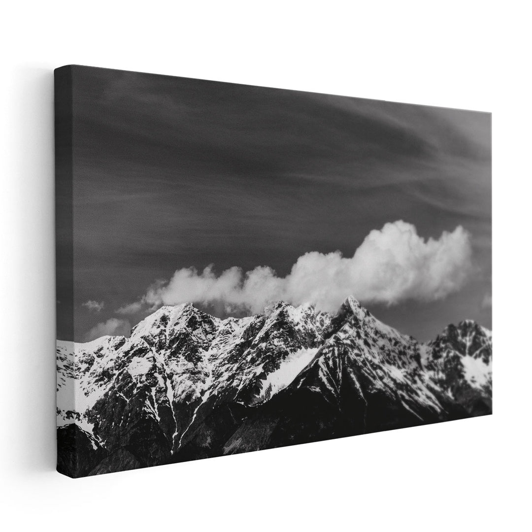 The Dolomites III Black And White - Canvas Print Wall Art