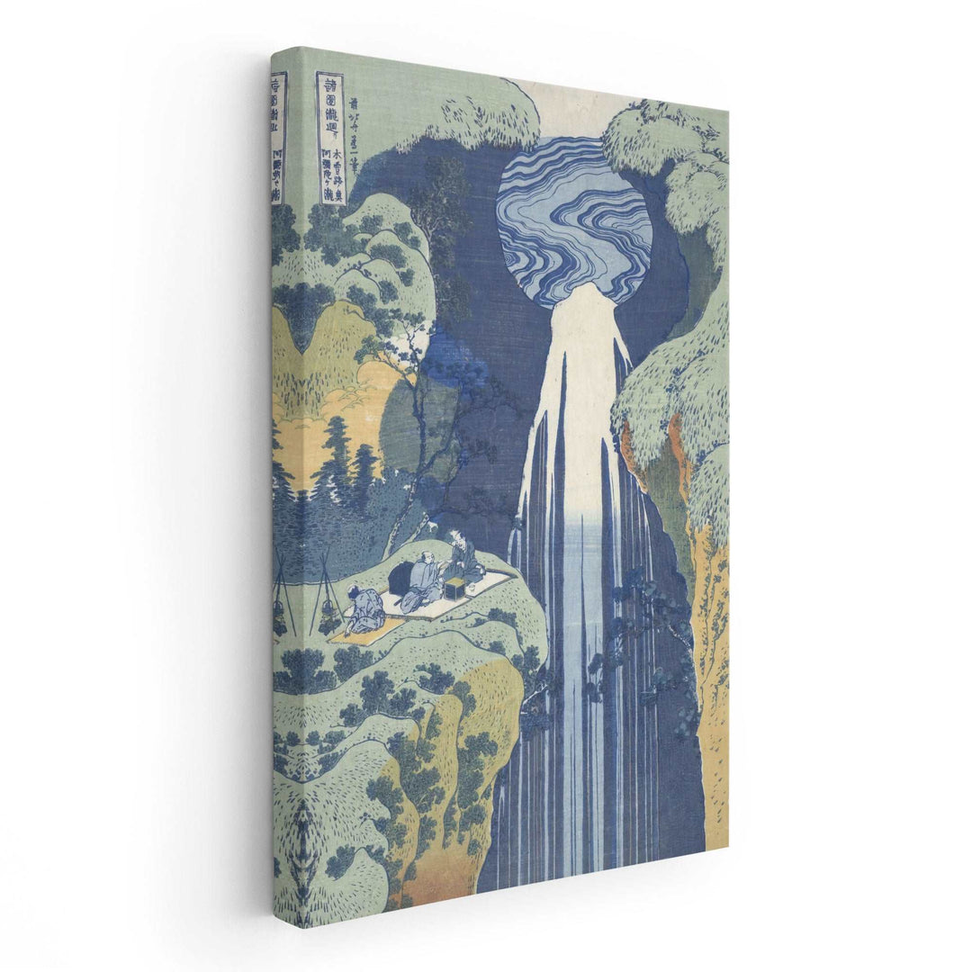 Amida Waterfall on the Kiso Highway - 'A Journey to the Waterfalls of all the Provinces' - Canvas Print Wall Art
