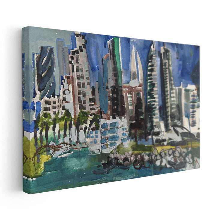 Bahrain Skyline - Canvas Print Wall Art