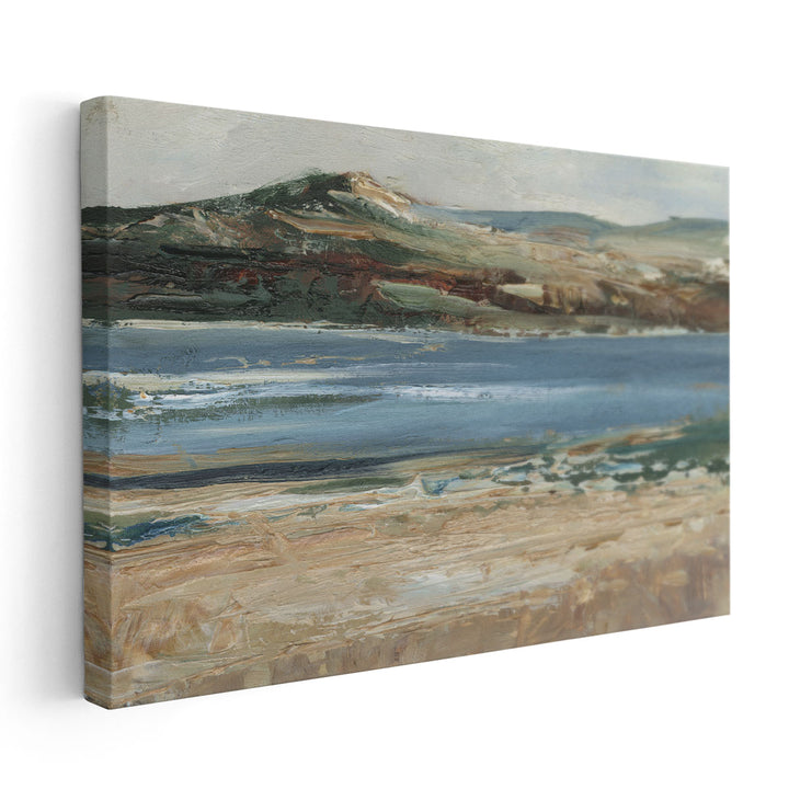 Mountain View Across the Lake II - Canvas Print Wall Art