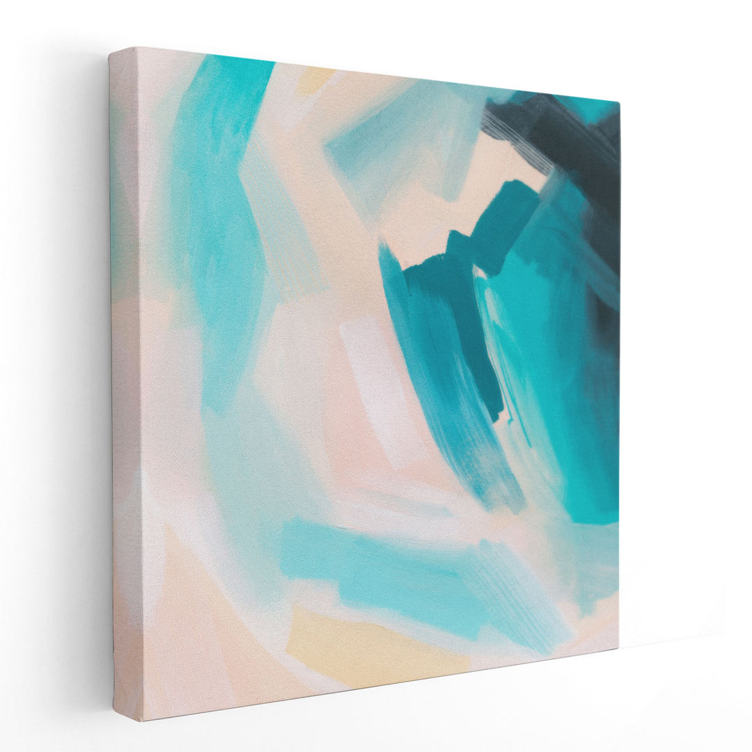 Aquamarine Turbulence II - Canvas Print Wall Art