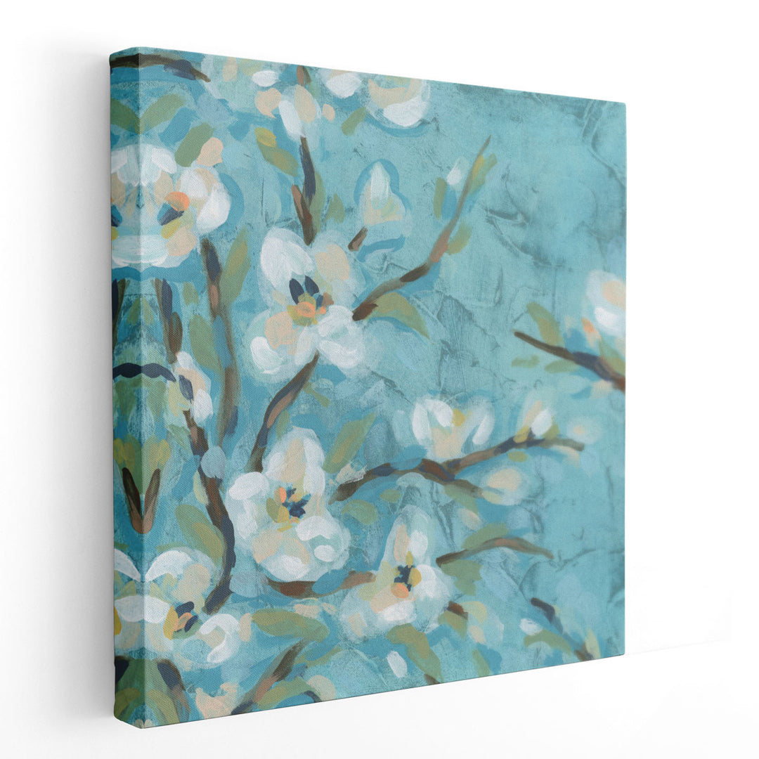 Blue Fresco Branch I - Canvas Print Wall Art