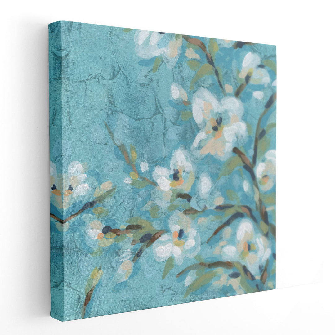 Blue Fresco Branch II - Canvas Print Wall Art