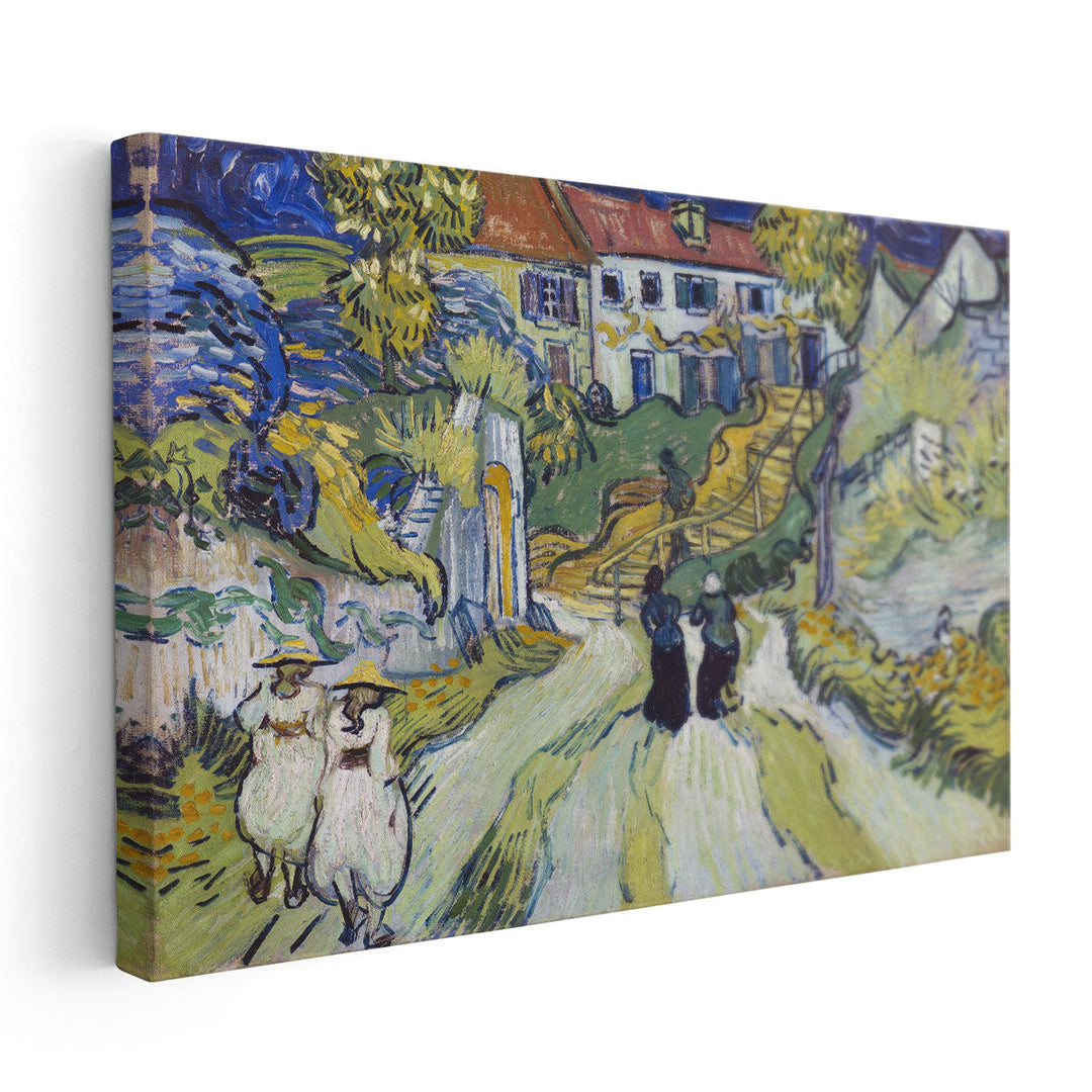 Stairway at Auvers, 1890 - Canvas Print Wall Art