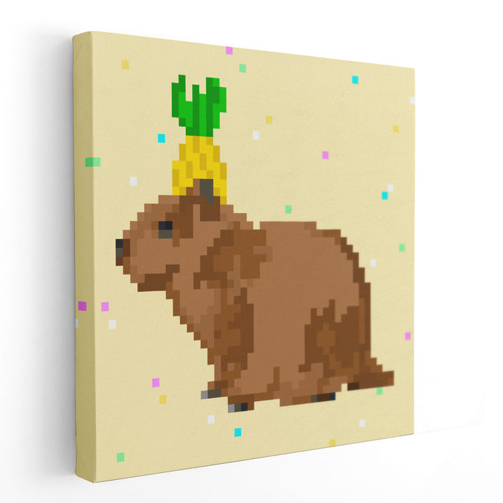 Capybara Party I - Canvas Print Wall Art