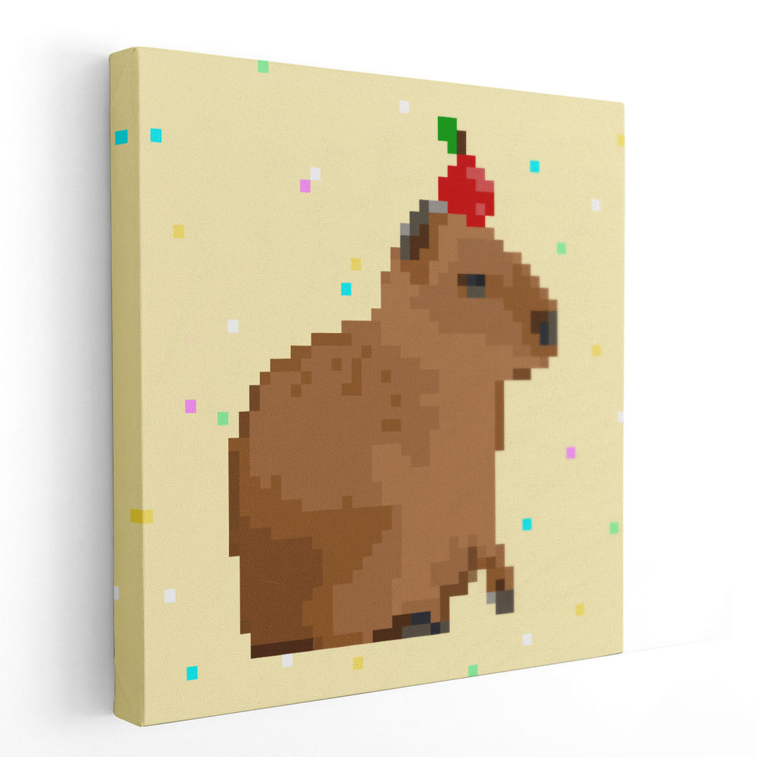 Capybara Party II - Canvas Print Wall Art