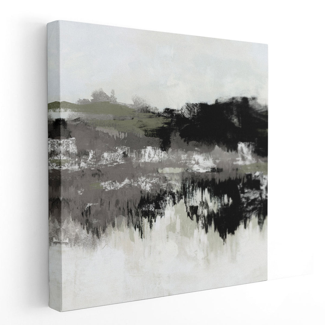 Charcoal Mist II - Canvas Print Wall Art