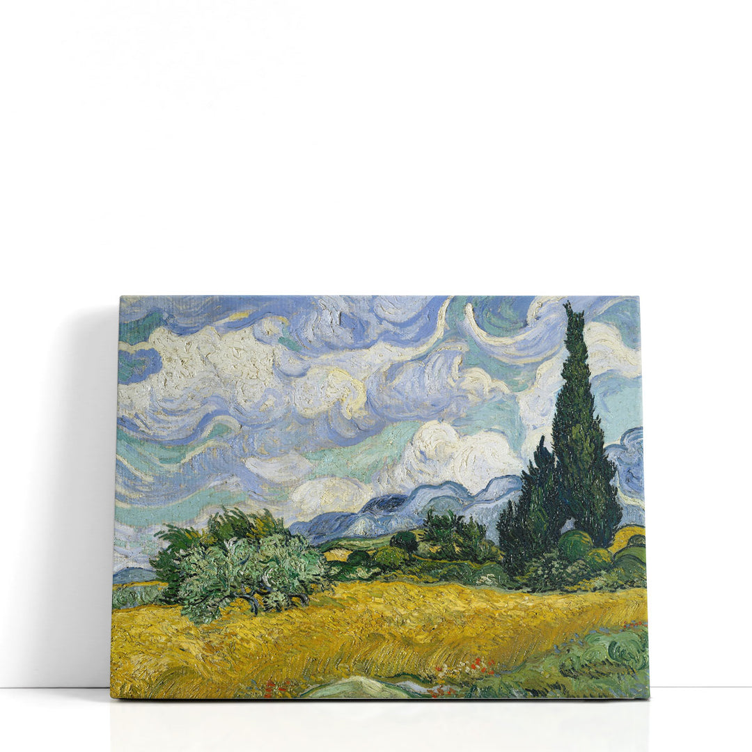 Wheat Field with Cypresses, 1889 - Canvas Print Wall Art