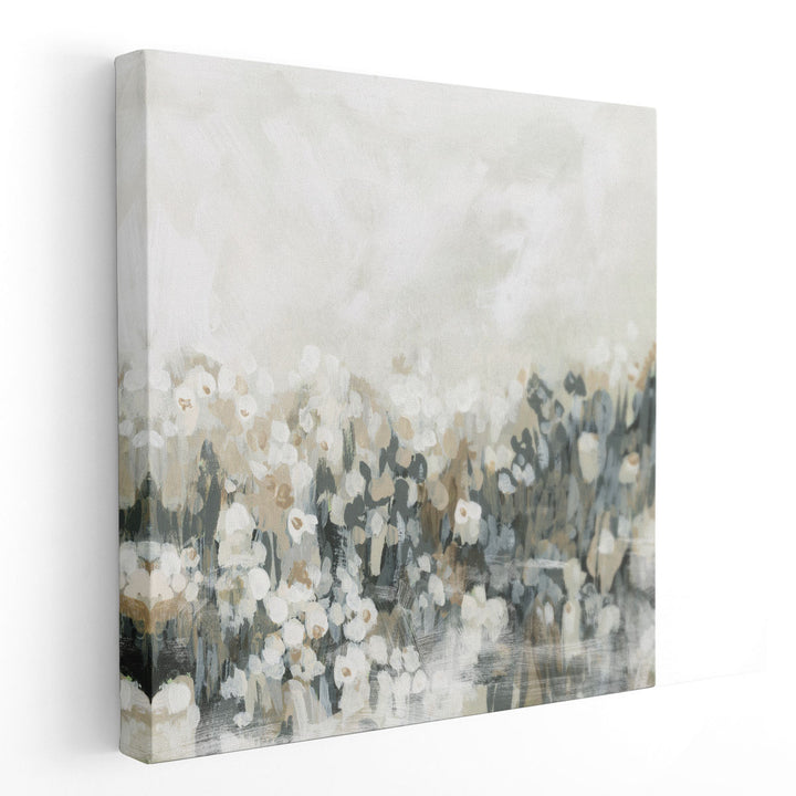 Neutral Meadow Blooms I - Canvas Print Wall Art