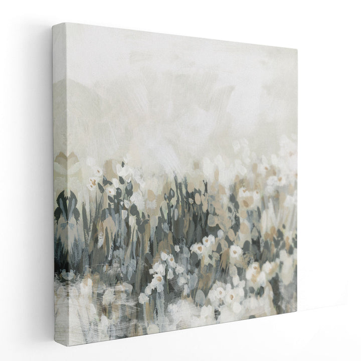 Neutral Meadow Blooms II - Canvas Print Wall Art