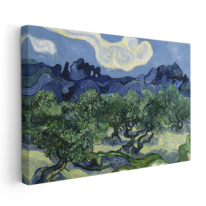 Olive Trees with the Alpilles in the Background, 1889 - Canvas Print Wall Art