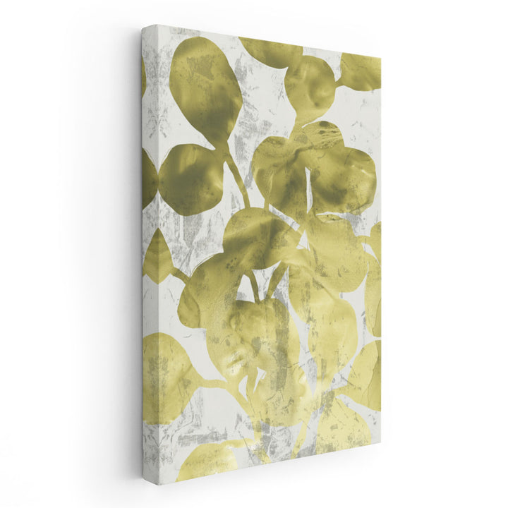 Green Leaf Shimmer I - Canvas Print Wall Art