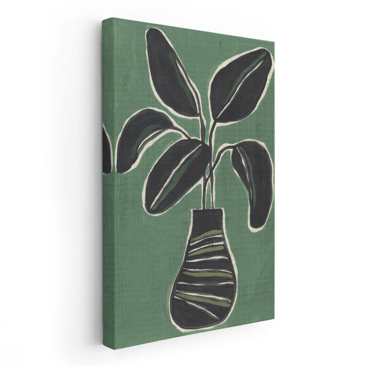 Jade Potted Palm I - Canvas Print Wall Art