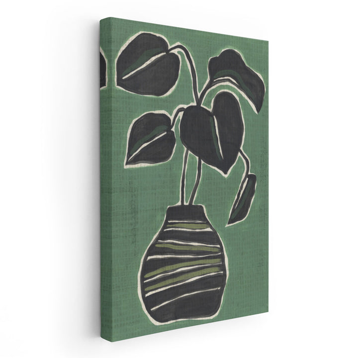 Jade Potted Palm II - Canvas Print Wall Art