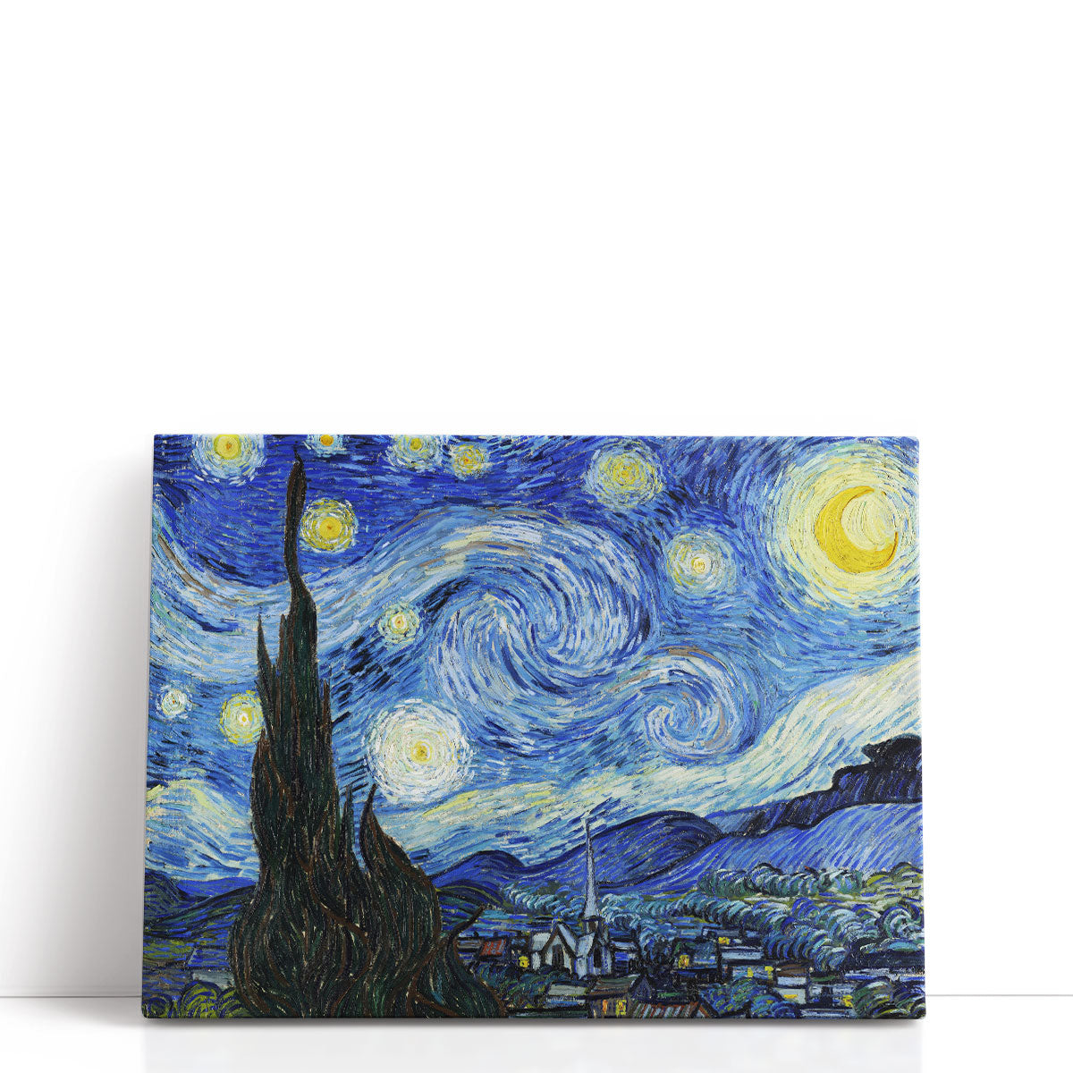 Starry Night, 1889 | Vincent van Gogh | Canvas Art – Framed Flair