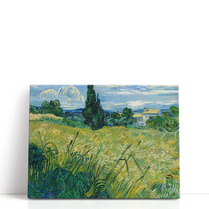 Wheat farm wall decor with soft natural tones
