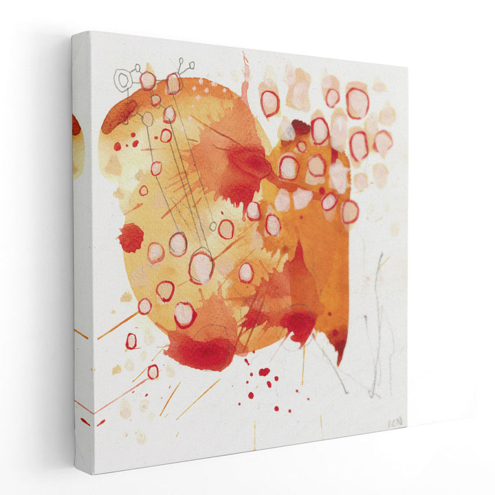 Orange Wildflowers - Canvas Print Wall Art