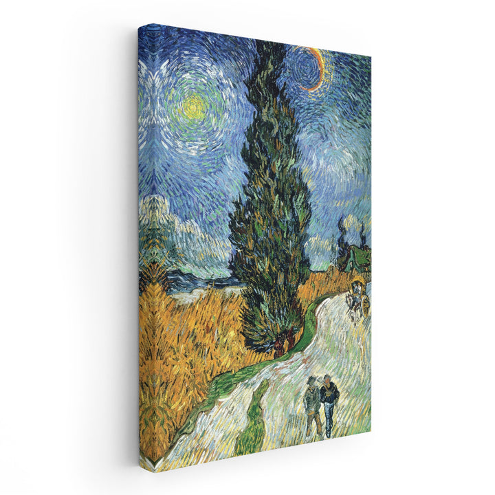 Road with Cypresses, 1890 - Canvas Print Wall Art