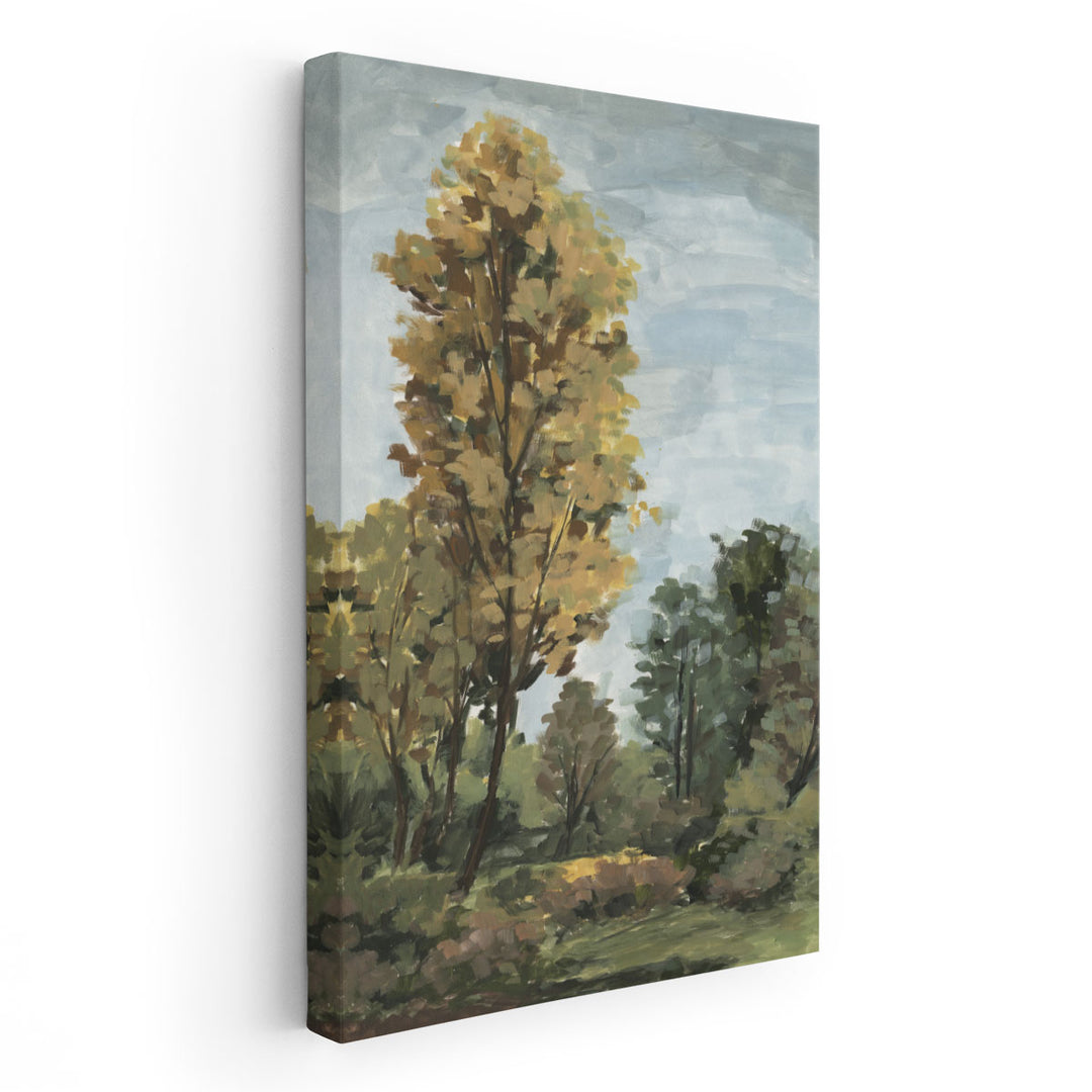 Ochre Autumn Meadow I - Canvas Print Wall Art