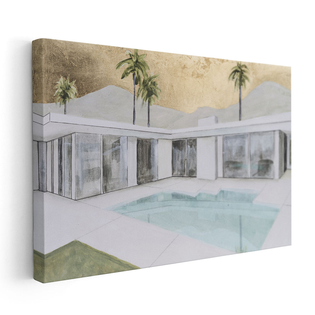 Mid-Century Metallic I - Canvas Print Wall Art