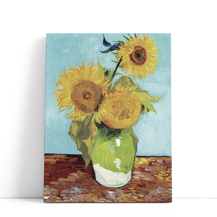 Vase with Three Sunflowers, 1888 - Canvas Print Wall Art