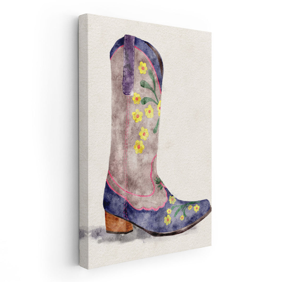 Cowgirl Boot I - Canvas Print Wall Art