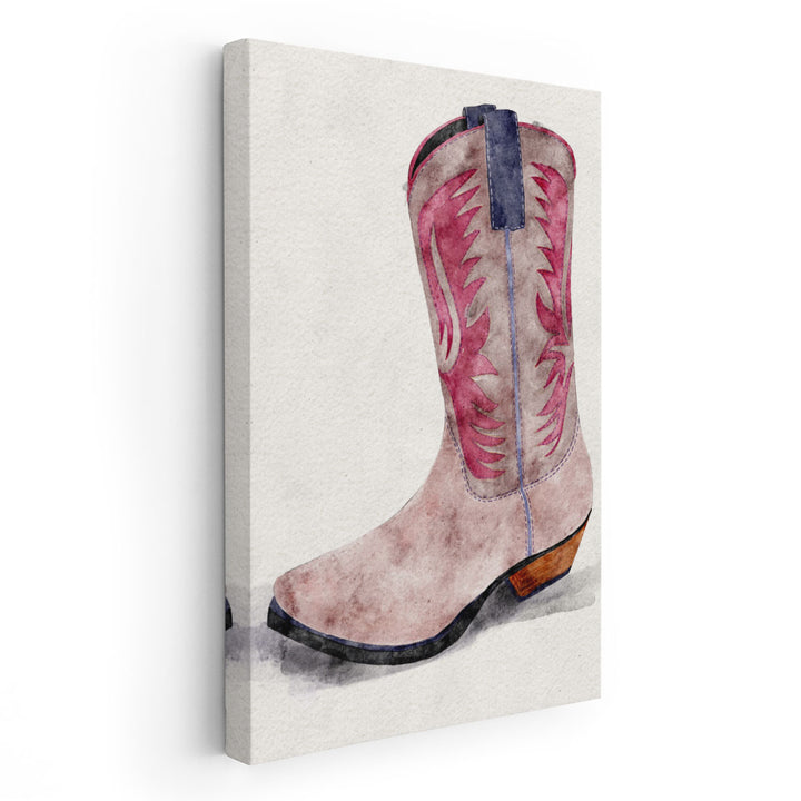 Cowgirl Boot II - Canvas Print Wall Art